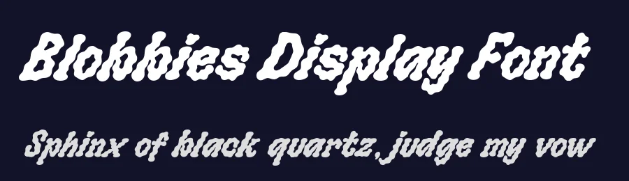 Blobbies Display Font by Blankids — Display Font — thumbnail 2