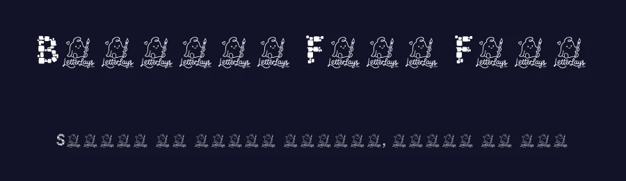 Bloblox Free Font by Letterlays — Display Font — thumbnail 2