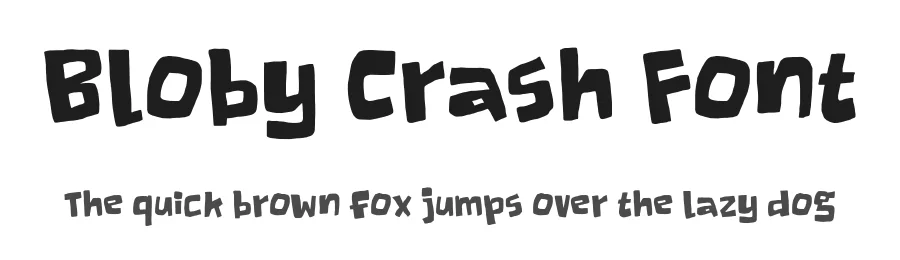 Bloby Crash Font by zeenesia studio — Script Handwritten Font