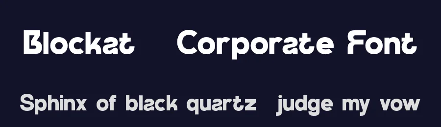 Blockat – Corporate Font by pandekastudio — Display Font — thumbnail 2