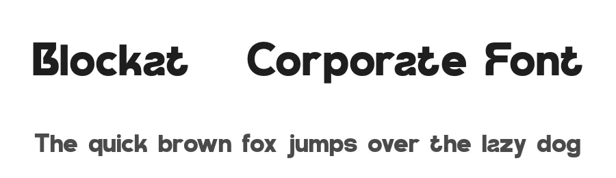 Blockat – Corporate Font by pandekastudio — Display Font
