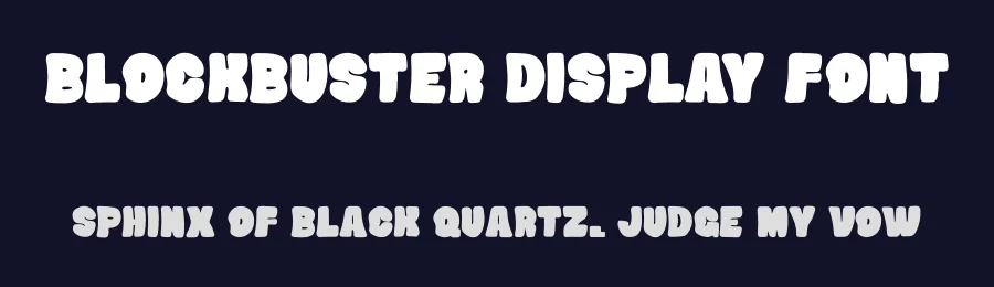 Blockbuster Display Font by imamfathoni0 — Display Font — thumbnail 2