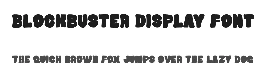 Blockbuster Display Font by imamfathoni0 — Display Font