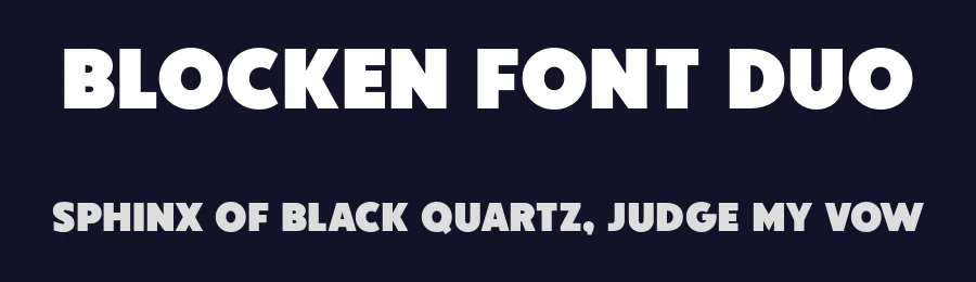 Blocken Font Duo by Glowtype — Display Font — thumbnail 2