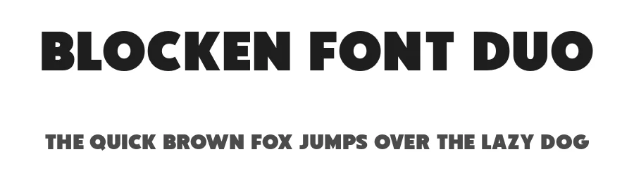 Blocken Font Duo by Glowtype — Display Font