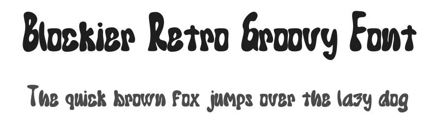Blockier Retro Groovy Font by Koplexsstudio — Display Font