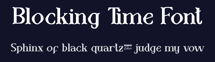 Blocking Time Font by edricstudio — Serif Font — thumbnail 2