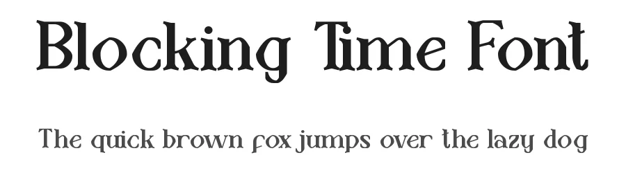 Blocking Time Font by edricstudio — Serif Font