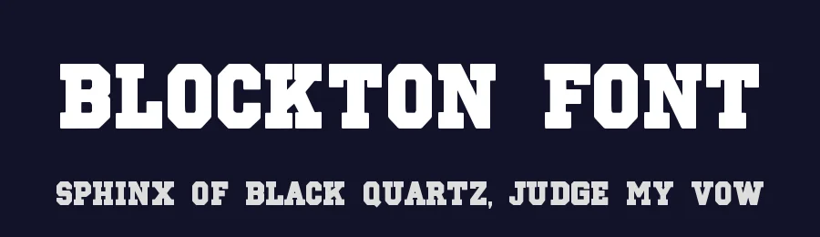 Blockton Font by Dmletter studio — Display Font — thumbnail 2