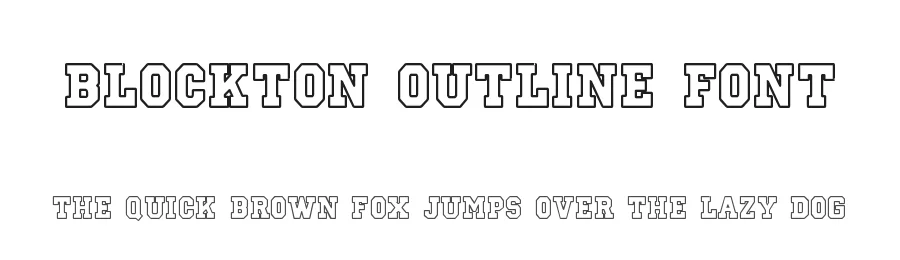 Blockton Outline Font by Dm Studio — Display Font