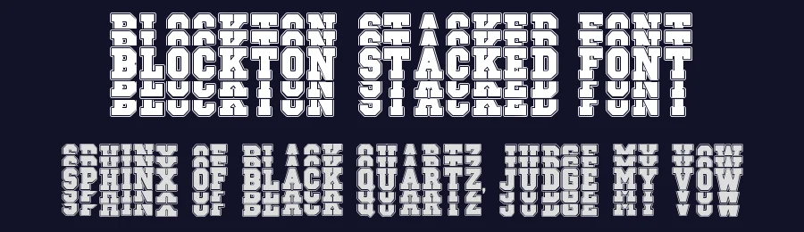 Blockton Stacked Font by Dm Studio — Display Font — thumbnail 2