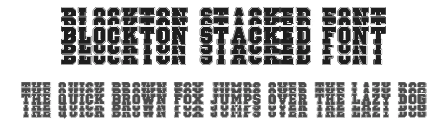 Blockton Stacked Font by Dm Studio — Display Font