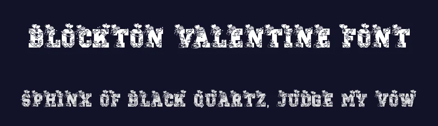Blockton Valentine Font by Dmletter studio — Display Font — thumbnail 2
