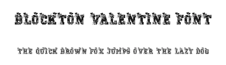 Blockton Valentine Font by Dmletter studio — Display Font