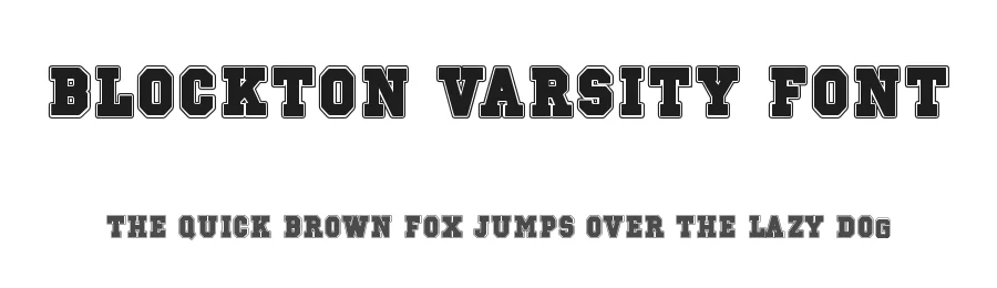 Blockton Varsity Font by Dm Letter Studio β Display Font