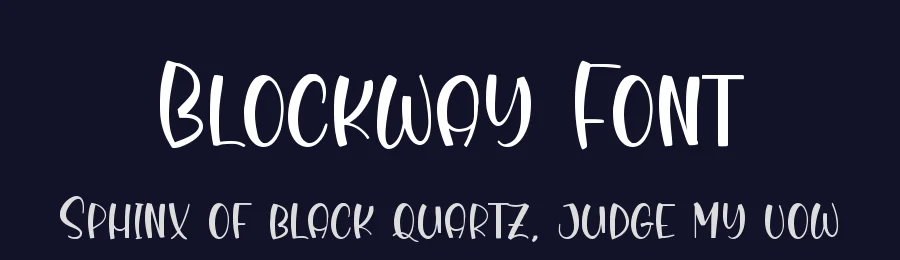 Blockway Font by qwrtype — Display Font — thumbnail 2
