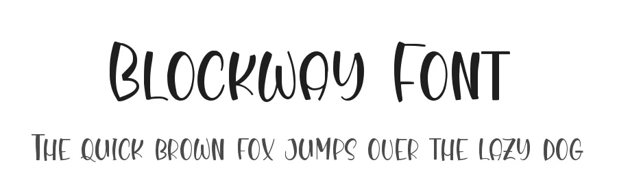 Blockway Font by qwrtype — Display Font