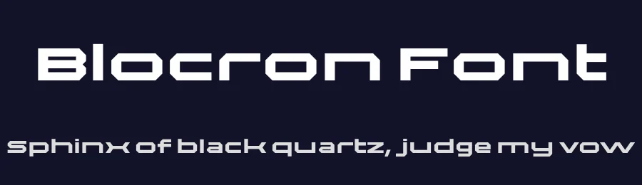 Blocron Font by Indotype Foundry — Display Font — thumbnail 2