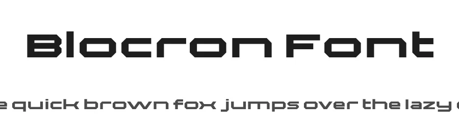 Blocron Font by Indotype Foundry — Display Font