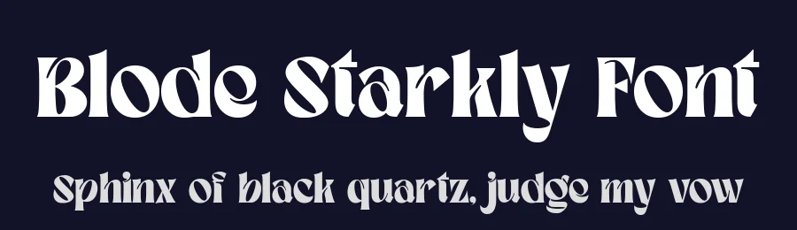 Blode Starkly Font by alit design — Display Font — thumbnail 2