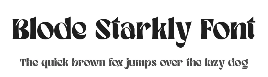 Blode Starkly Font by alit design — Display Font