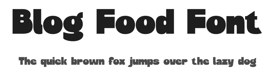 Blog Food Font by Nirmana Visual — Display Font