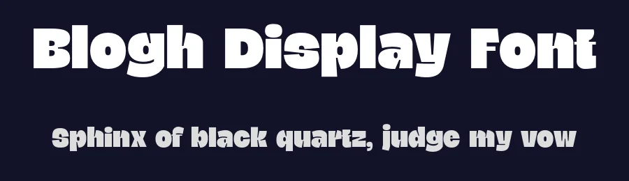 Blogh Display Font by ekobimantara — Sans Serif Font — thumbnail 2