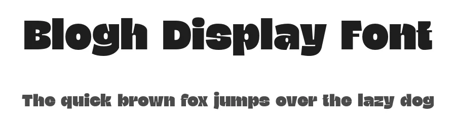 Blogh Display Font by ekobimantara β Sans Serif Font