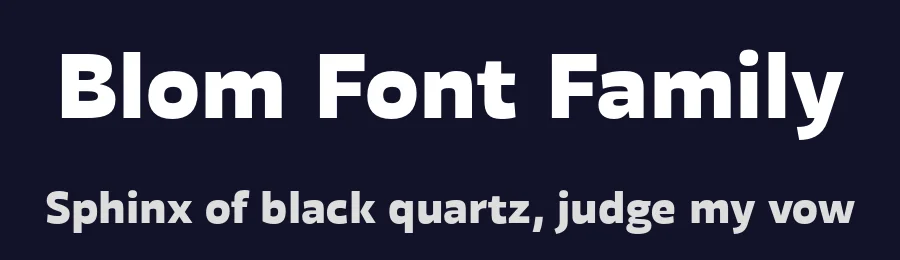 Blom Font Family by The Northern Block — Sans Serif Font — thumbnail 2