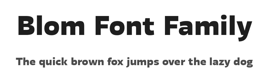 Blom Font Family by The Northern Block — Sans Serif Font