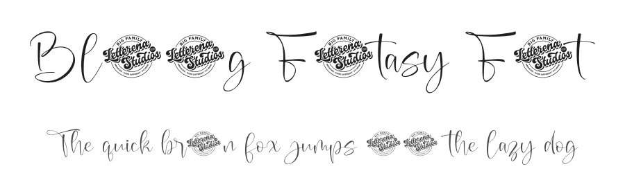 Bloming Fantasy Font by letterenastudios — Script Handwritten Font