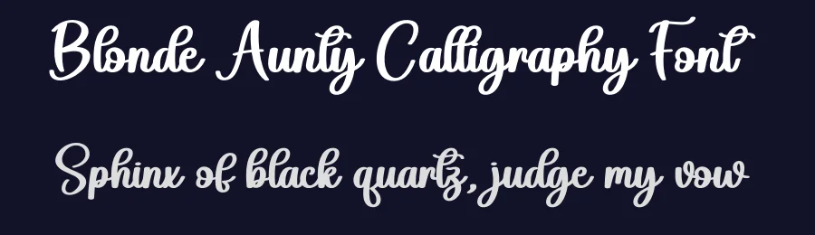 Blonde Aunty Calligraphy Font by creativeletter — Script Handwritten Font — thumbnail 2