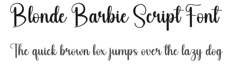 Blonde Barbie Script Font by andikastudio — Script Handwritten Font