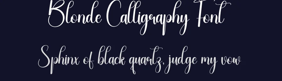 Blonde Calligraphy Font by creativeletter — Script Handwritten Font — thumbnail 2