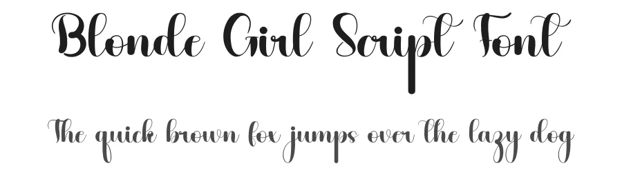 Blonde Girl Script Font by inermediaSTUDIO — Script Handwritten Font