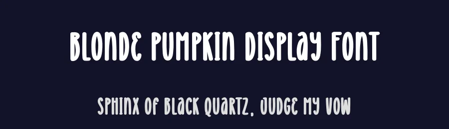 Blonde Pumpkin Display Font by creativeletter — Display Font — thumbnail 2