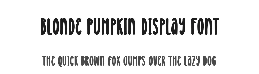 Blonde Pumpkin Display Font by creativeletter — Display Font