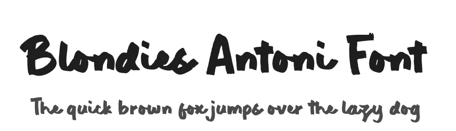 Blondies Antoni Font by Timur type — Script Handwritten Font