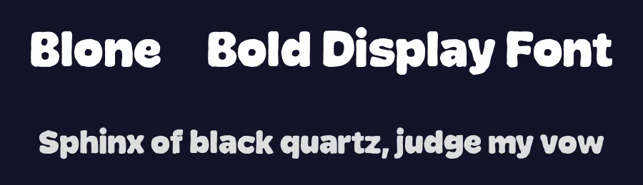 Blone – Bold Display Font by afkaristudio — Decorative Font — thumbnail 2