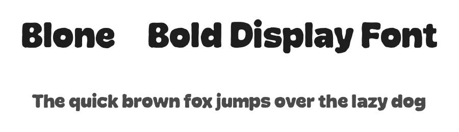 Blone – Bold Display Font by afkaristudio — Decorative Font