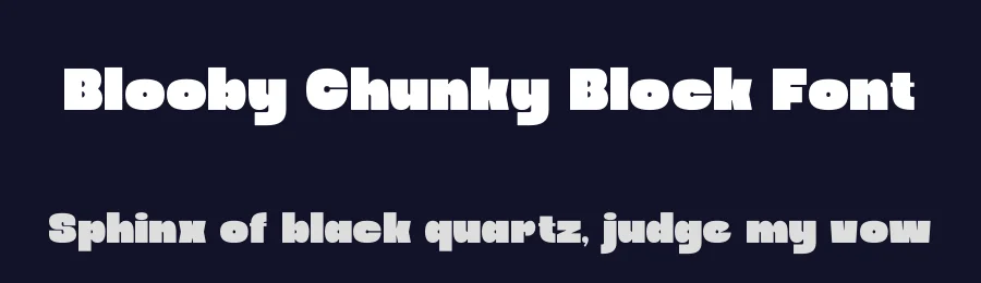 Blooby Chunky Block Font by Denustudios — Decorative Font — thumbnail 2