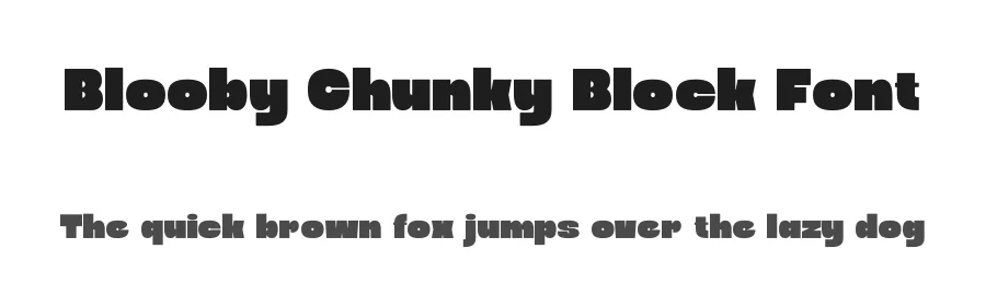 Blooby Chunky Block Font by Denustudios — Decorative Font