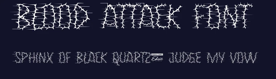 Blood Attack Font by edricstudio — Display Font — thumbnail 2