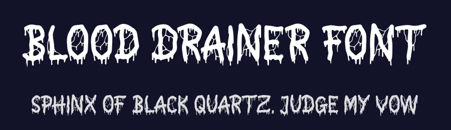 Blood Drainer Font by Gracetypestudio — Display Font — thumbnail 2