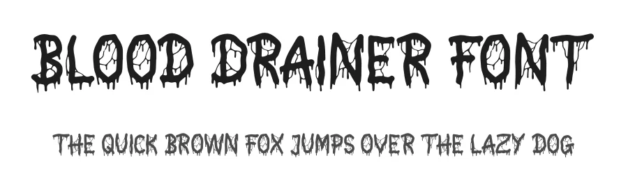 Blood Drainer Font by Gracetypestudio — Display Font