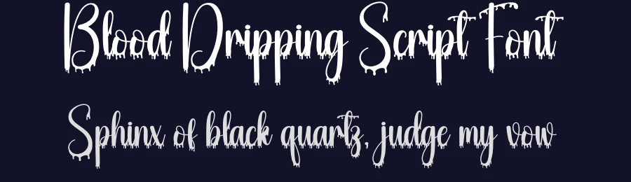 Blood Dripping Script Font by creativeletter — Script Handwritten Font — thumbnail 2