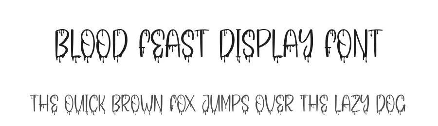 Blood Feast Display Font by andikastudio — Display Font
