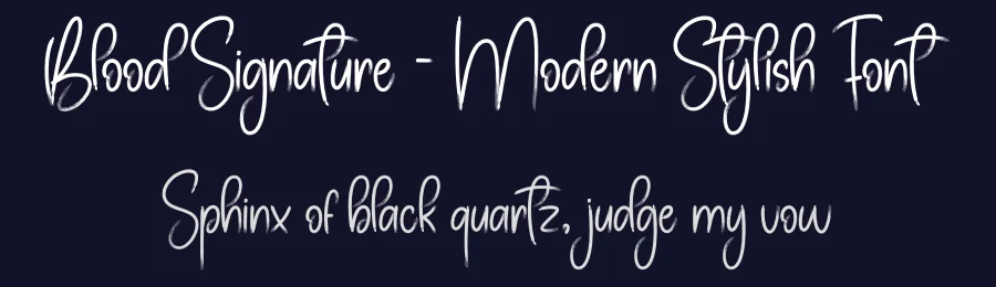 Blood Signature – Modern Stylish Font by creativeletter — Script Handwritten Font — thumbnail 2