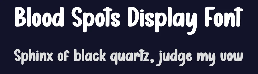 Blood Spots Display Font by creativeletter — Display Font — thumbnail 2