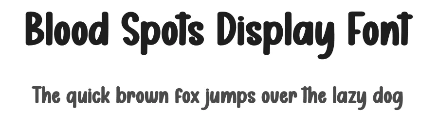 Blood Spots Display Font by creativeletter — Display Font
